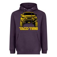Plum taco time Heavyweight Hoodie - artisFamous