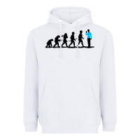 White evolution spock Heavyweight Hoodie - artisFamous