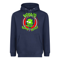Navy voodoo glow skulls Heavyweight Hoodie - artisFamous