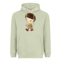 Matcha Little Yoshitomo Knives Heavyweight Hoodie - artisFamous