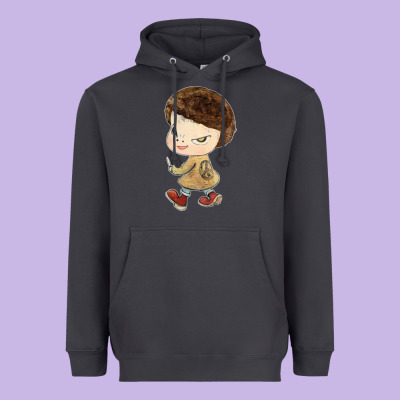 Little Yoshitomo Knives Heavyweight Hoodie Designed By Artisfamous