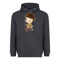 Smoke Little Yoshitomo Knives Heavyweight Hoodie - artisFamous