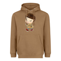 Toasted Coconut Little Yoshitomo Knives Heavyweight Hoodie - artisFamous