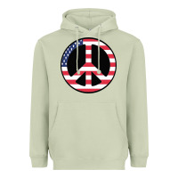 United States Peace Symbol Heavyweight Hoodie | Teevron
