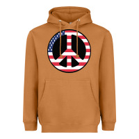Meerkat United states peace symbol Heavyweight Hoodie - artisFamous