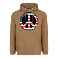 Toasted Coconut United states peace symbol Heavyweight Hoodie - artisFamous