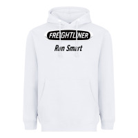 White freightliner run smart Heavyweight Hoodie - artisFamous