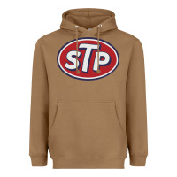 Toasted Coconut stp motor oil distressed Heavyweight Hoodie - artisFamous