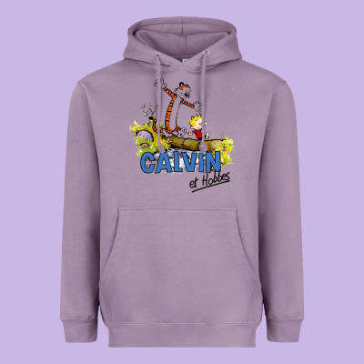 Calvin Hobbes Heavyweight Hoodie Designed By Artisfamous