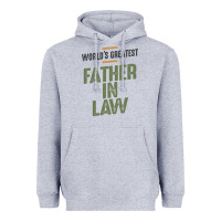 Heather Grey World's Greatest Father-In-Law - Dad and Grandpa Heavyweight Hoodie - artisFamous