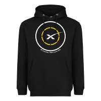 Black spacex drone ship Heavyweight Hoodie - artisFamous