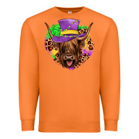 Carrot highland cow mardi gras Premium Sweatshirt - JahusDesignShop