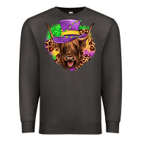 Smoke highland cow mardi gras Premium Sweatshirt - JahusDesignShop