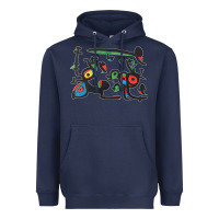 Navy Contemporary Miro Heavyweight Hoodie - artisFamous