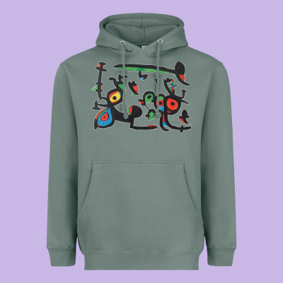 Contemporary Miro Heavyweight Hoodie Designed By Artisfamous