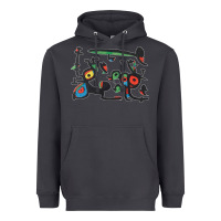 Smoke Contemporary Miro Heavyweight Hoodie - artisFamous