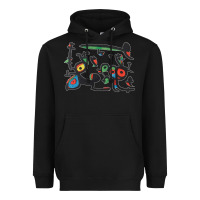 Black Contemporary Miro Heavyweight Hoodie - artisFamous