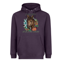 Plum Just A Girl Who Loves Horses Heavyweight Hoodie - artisFamous