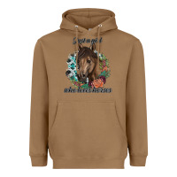 Toasted Coconut Just A Girl Who Loves Horses Heavyweight Hoodie - artisFamous