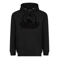 Black desorden publico Heavyweight Hoodie - artisFamous