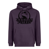 Plum desorden publico Heavyweight Hoodie - artisFamous