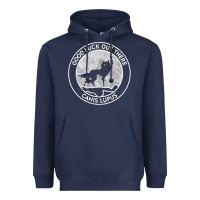 Navy fantastic mr fox wolf canis mountain Heavyweight Hoodie - artisFamous