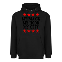 Black my block my hood my city Heavyweight Hoodie - artisFamous