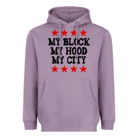 Lavender my block my hood my city Heavyweight Hoodie - artisFamous