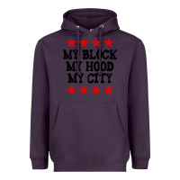 Plum my block my hood my city Heavyweight Hoodie - artisFamous