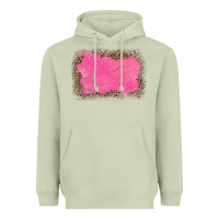 Matcha gemstone pink leopard background Heavyweight Hoodie - JahusDesignShop