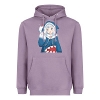 Lavender Smile Beautiful Gawr Gura Heavyweight Hoodie - artisFamous