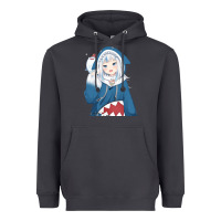 Smoke Smile Beautiful Gawr Gura Heavyweight Hoodie - artisFamous