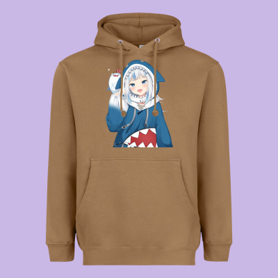 Smile Beautiful Gawr Gura Heavyweight Hoodie Designed By Artisfamous