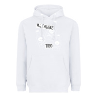 White alkaline trio Heavyweight Hoodie - artisFamous