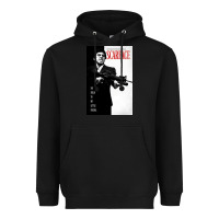 Black scarfaces Heavyweight Hoodie - artisFamous