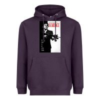 Plum scarfaces Heavyweight Hoodie - artisFamous