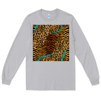 Moon Dust safari animals turquoise glitter seamless pattern Long Sleeve Tee - BundleAndBundleShop