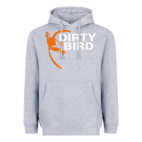 Heather Grey dirty bird Heavyweight Hoodie - artisFamous