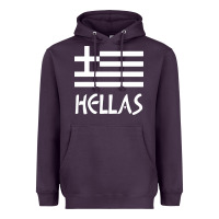 Greece Hellas Heavyweight Hoodie | Teevron