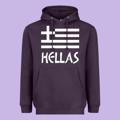 Greece Hellas Heavyweight Hoodie Designed By Artisfamous