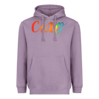 Lavender ciao italian saying Heavyweight Hoodie - artisFamous