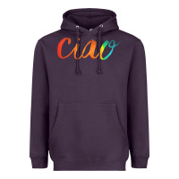 Plum ciao italian saying Heavyweight Hoodie - artisFamous