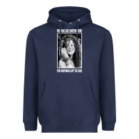 Navy vintage janis arts joplin Heavyweight Hoodie - artisFamous