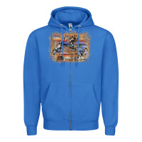 True Royal aztec leopard cowhide wood western background Zipper Hoodie - AdoDesignShop