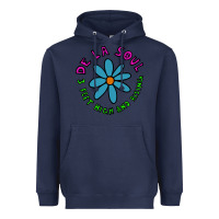 Navy de la soul Heavyweight Hoodie - artisFamous