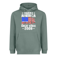 Sage vintage making america great since 2009 Heavyweight Hoodie - artisFamous