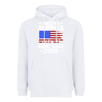 White vintage making america great since 2009 Heavyweight Hoodie - artisFamous