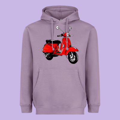 Classic Italian Vespa Scooter Heavyweight Hoodie Designed By Artisfamous