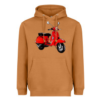 Meerkat classic italian vespa scooter Heavyweight Hoodie - artisFamous