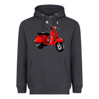 Smoke classic italian vespa scooter Heavyweight Hoodie - artisFamous
